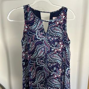 Paisley blue dress